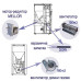 Мотор редуктор Mellor 3 оборота 32W 32Nm -FB1407